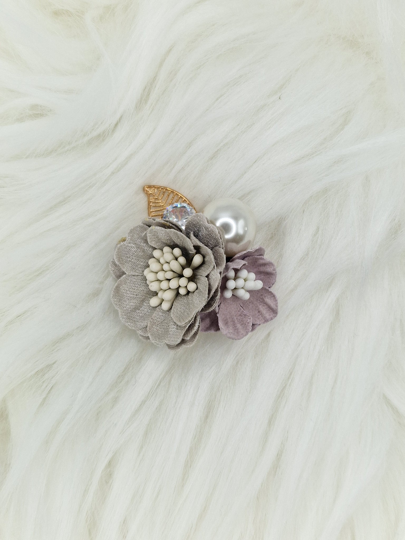 Брошка 3D цвете Willow #2