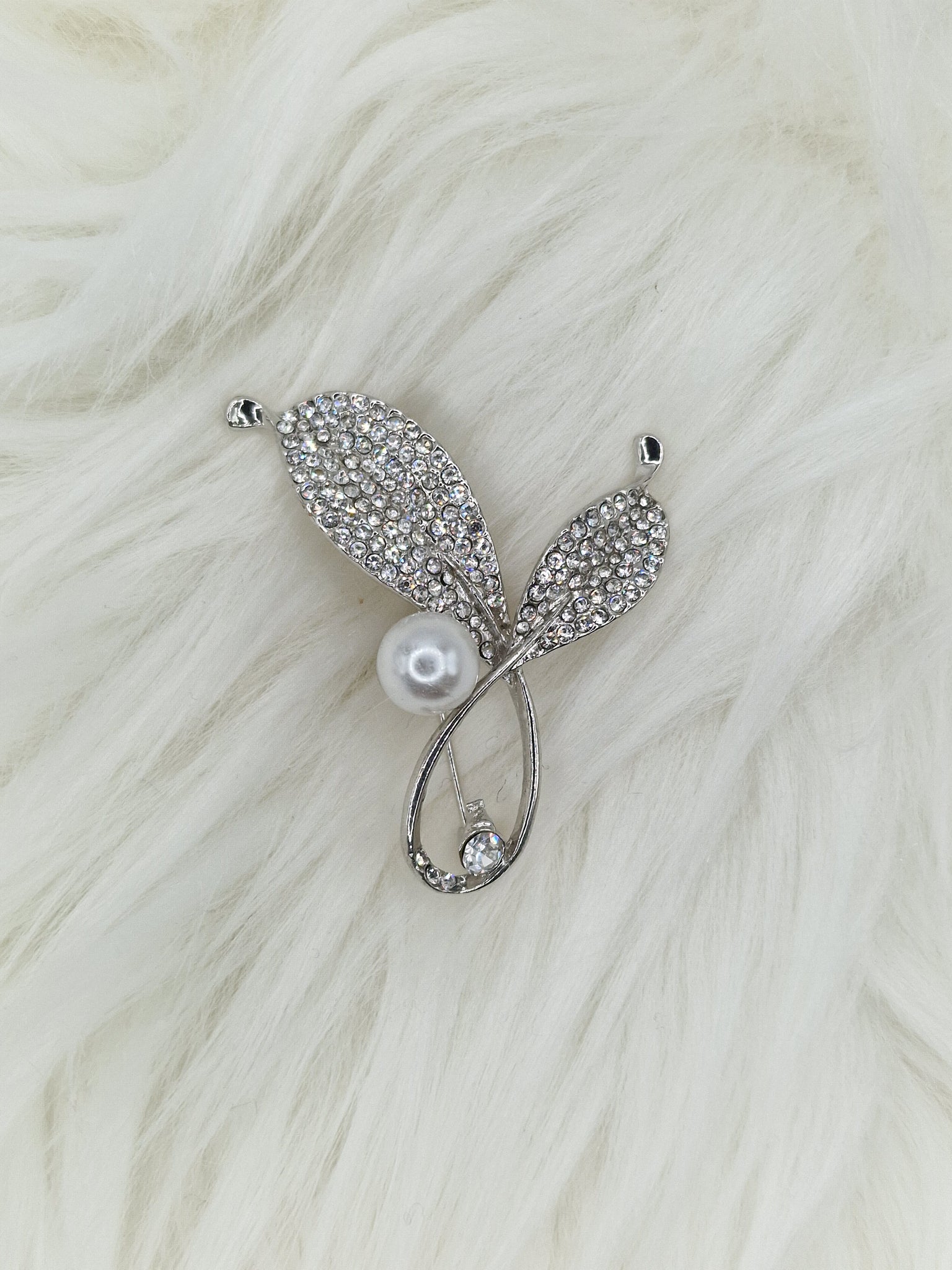 Брошка цвете с перла Kalia #5