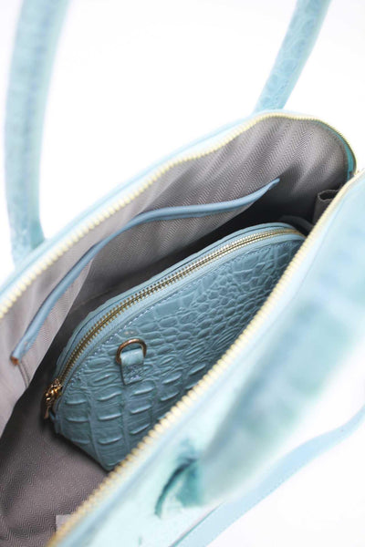 Penelope - двойна чанта за рамо и кросбоди - синя