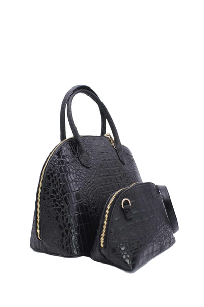 Penelope - двойна чанта за рамо и кросбоди - черна