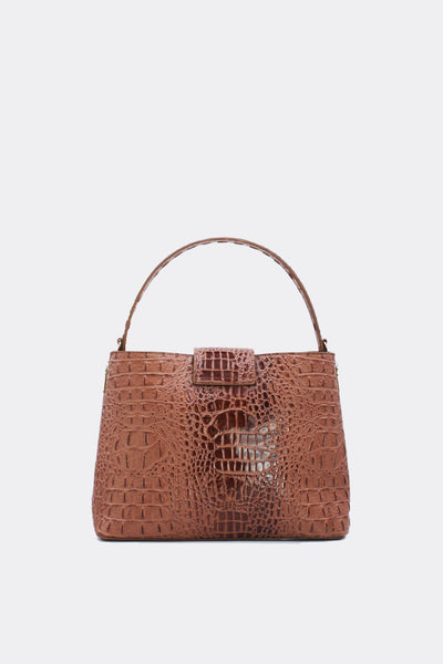 Anastasia - двойна дамска чанта - коняк