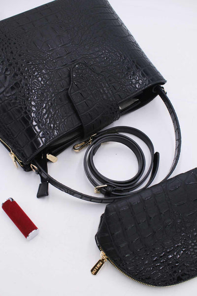 Anastasia - двойна дамска чанта - черна