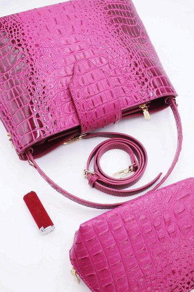 Anastasia - двойна дамска чанта - магента