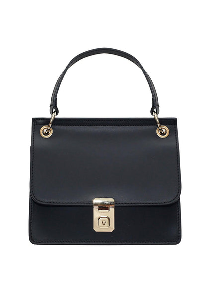 Sophia - иконична чанта от естествена кожа - черна