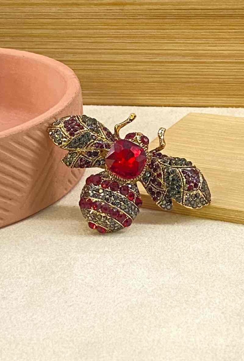 Брошка малка пчела Nicole #5