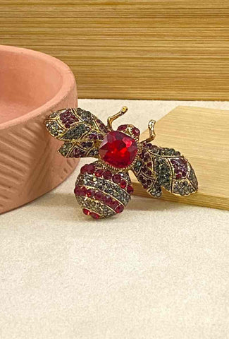 Брошка малка пчела Nicole #5